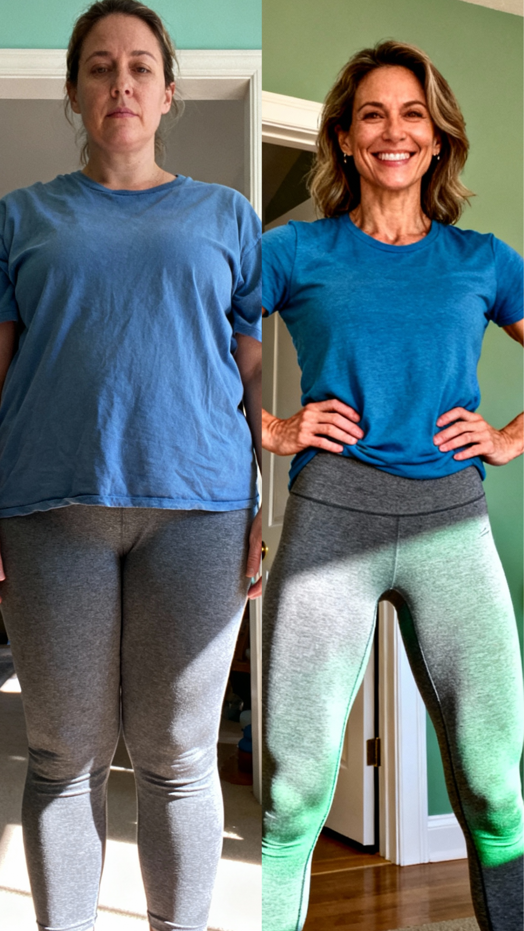 Sarah M. transformation - before and after